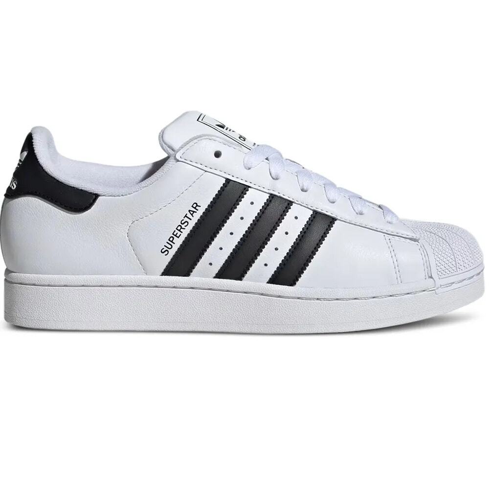 Adidas Superstar II Low Top Sneakers Cloud White / Black US Mens 8